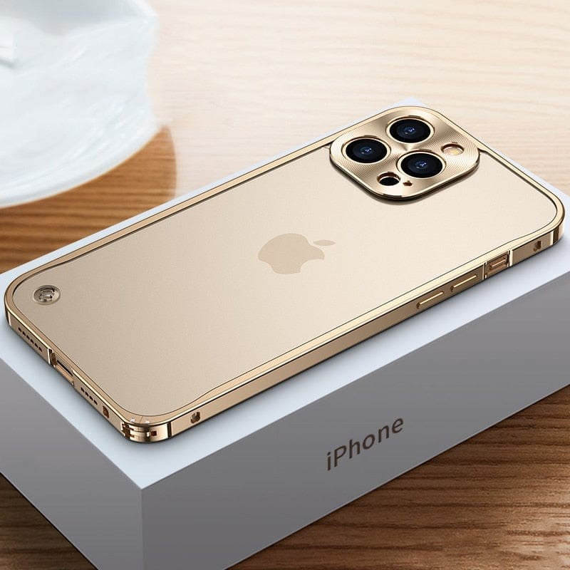 Aluminium bumper hoesje om een iPhone