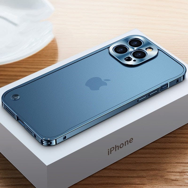 Aluminium bumper hoesje om een iPhone