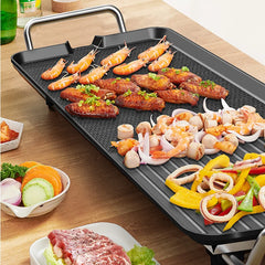220V Elektrische Grill Non-stick Huishoudapparatuur Diy Barbecue Voedsel Koekenpan Plaat Snelle Verwarming Grill Pan