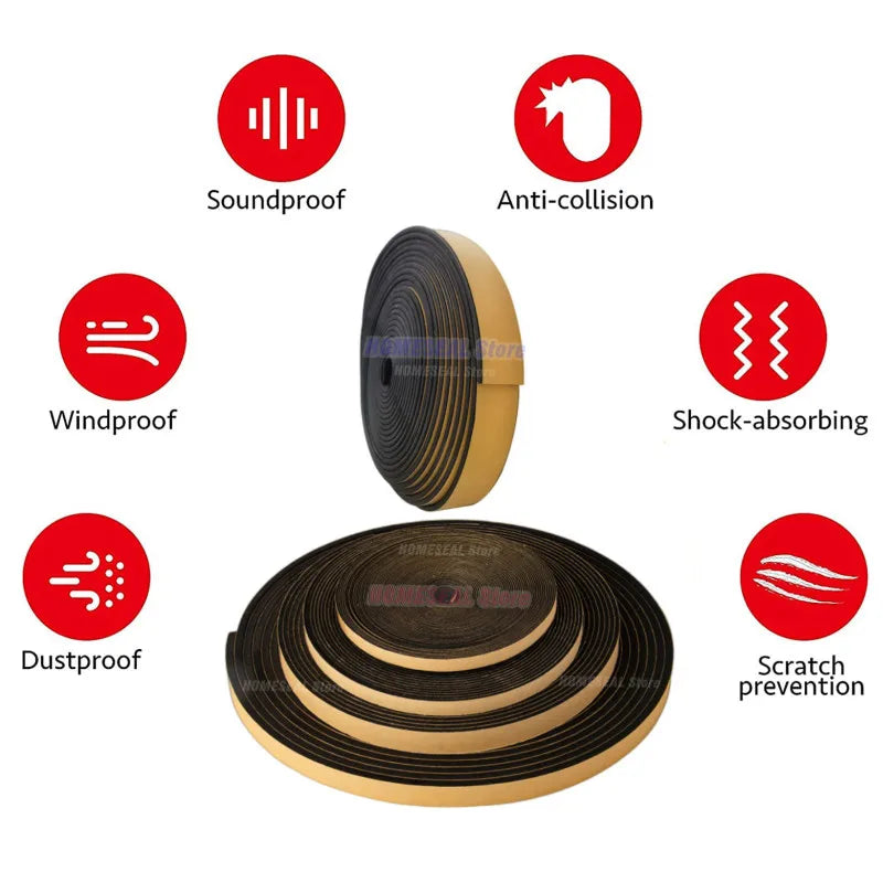 Rol zelfklevende EPDM-afdichtingsstrip