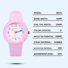 Sportief kinderhorloge met wijzerplaat