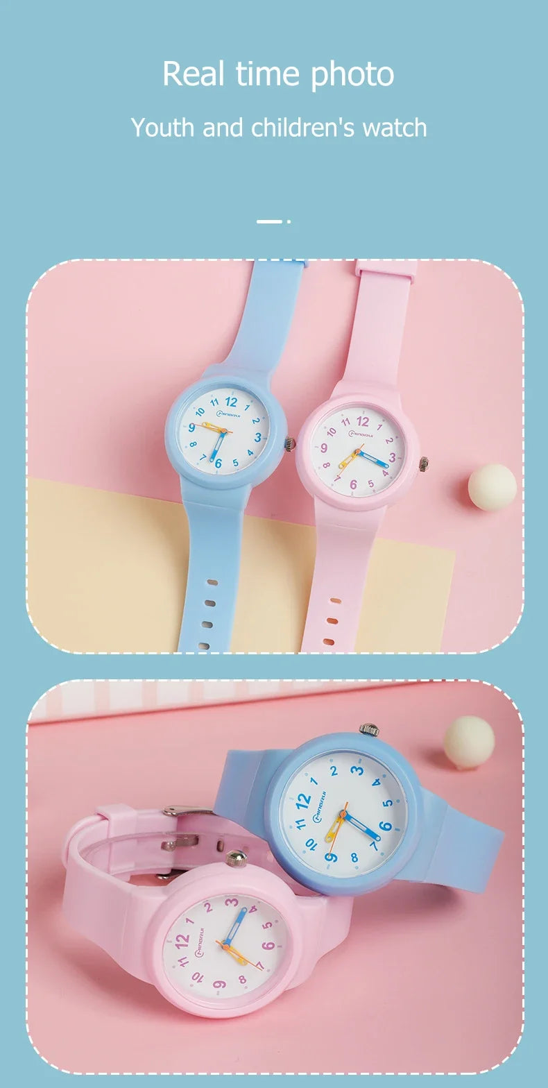 Sportief kinderhorloge met wijzerplaat