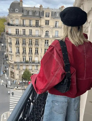 Oversized jas voor dames in stoere, casual stijl