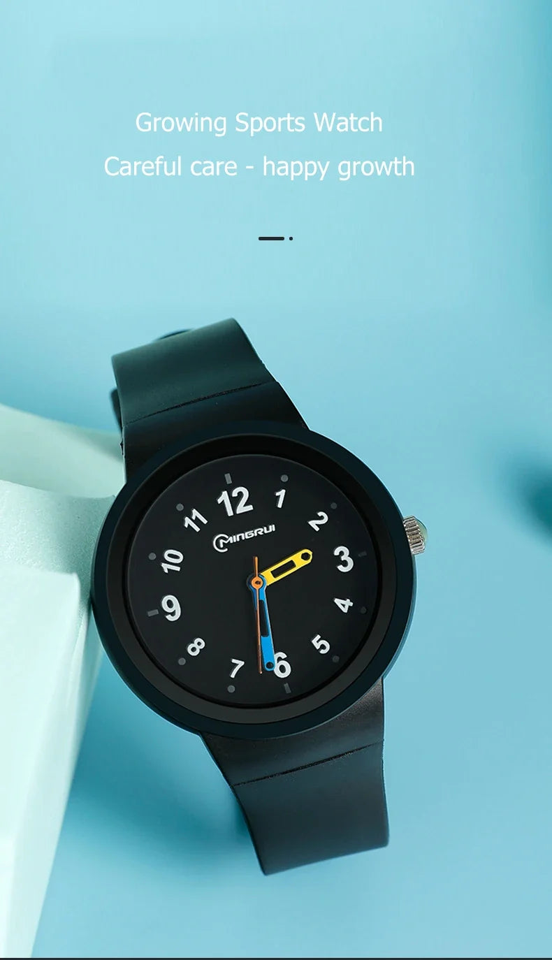 Sportief kinderhorloge met wijzerplaat