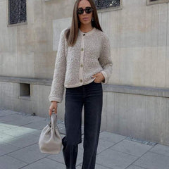 Overshirt voor dames in teddystijl