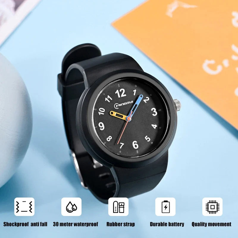 Sportief kinderhorloge met wijzerplaat