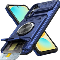 Hoesje voor Samsung met ringstandaard en pashouder