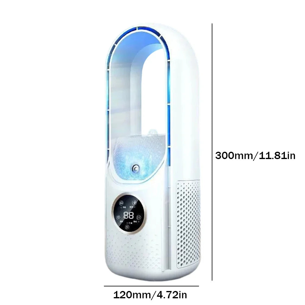Torenventilator zonder wieken met LED-display