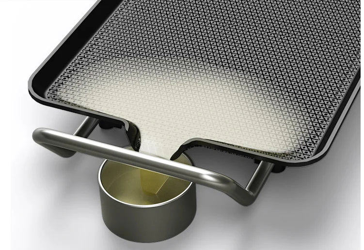 220V Elektrische Grill Non-stick Huishoudapparatuur Diy Barbecue Voedsel Koekenpan Plaat Snelle Verwarming Grill Pan