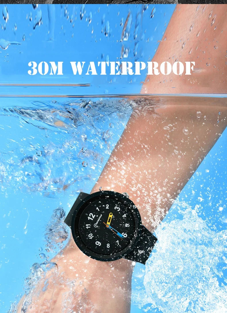 Sportief kinderhorloge met wijzerplaat