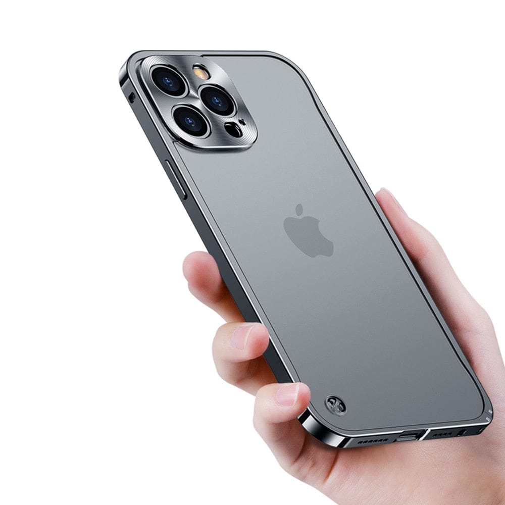 Aluminium bumper hoesje om een iPhone