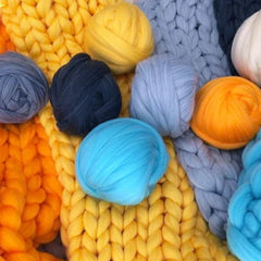 Handgebreid Chunky Plaid – Dik Gebreide Deken in Zachte Chenille voor Bank en Bed | Seveu
