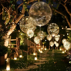Transparante LED ballonnen met warm wit licht