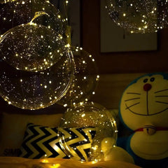 Transparante LED ballonnen met warm wit licht