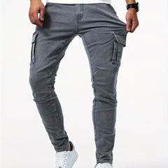 Cargo jeans heren slim fit met zakken