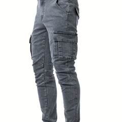 Cargo jeans heren slim fit met zakken