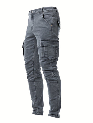 Cargo jeans heren slim fit met zakken