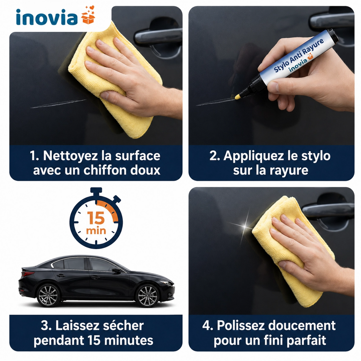 Lakstift voor het bijwerken van krassen in autolak