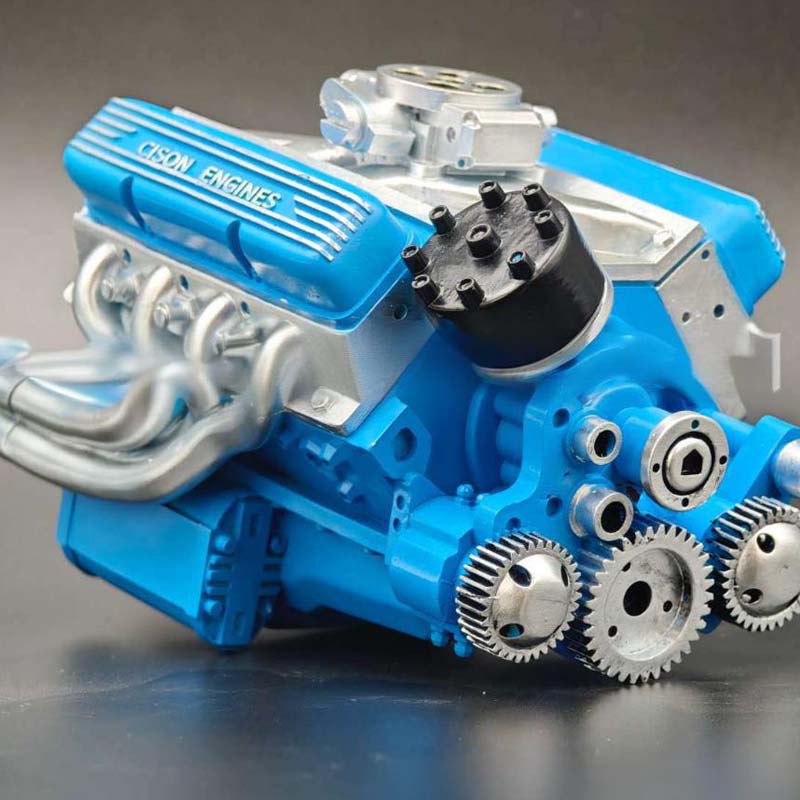 Miniatuur V8 benzinemotor modelbouwpakket