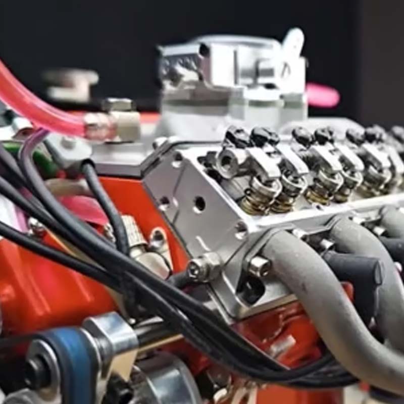 Miniatuur V8 benzinemotor modelbouwpakket