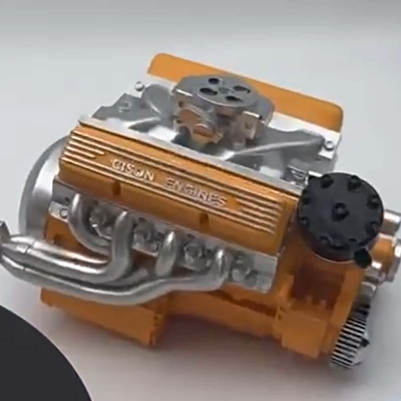 Miniatuur V8 benzinemotor modelbouwpakket