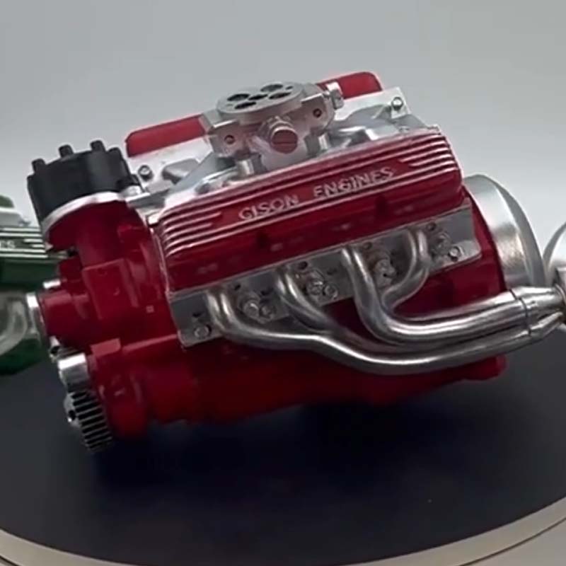 Miniatuur V8 benzinemotor modelbouwpakket