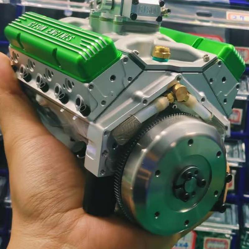 Miniatuur V8 benzinemotor modelbouwpakket