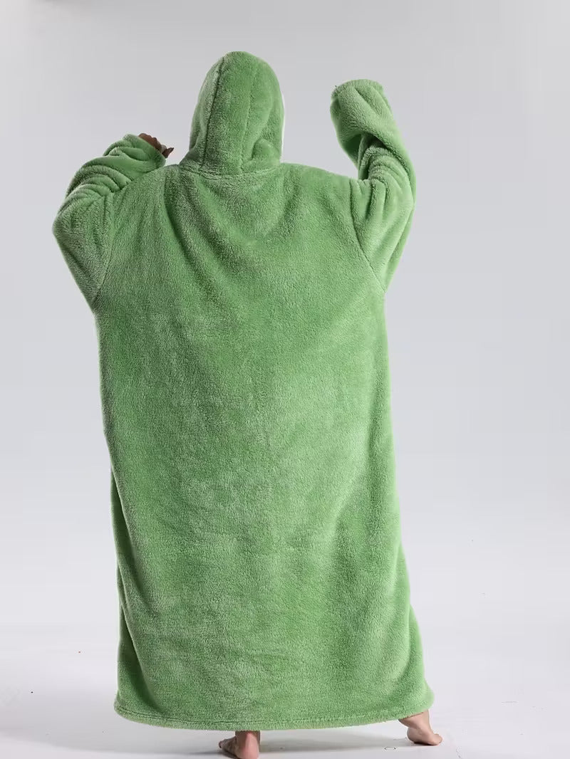 Draagbare Hoodie Deken met Mouwen en Capuchon Warm Fleece voor Bank Bed TV Kijken Luieren Ontspannen | Seveu