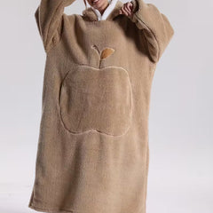 Draagbare Hoodie Deken met Mouwen en Capuchon Warm Fleece voor Bank Bed TV Kijken Luieren Ontspannen | Seveu