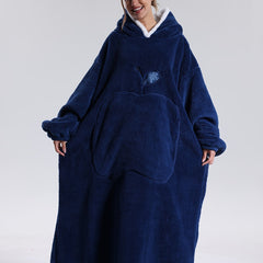Draagbare Hoodie Deken met Mouwen en Capuchon Warm Fleece voor Bank Bed TV Kijken Luieren Ontspannen | Seveu