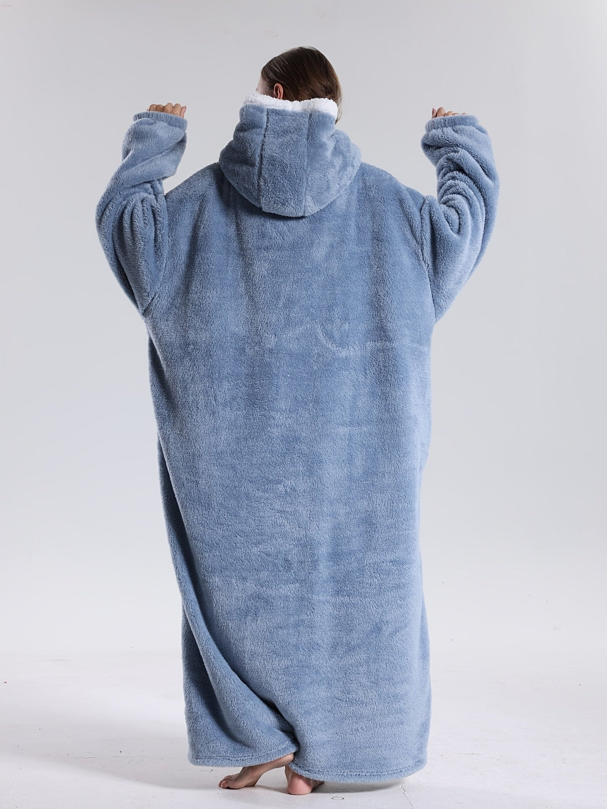Draagbare Hoodie Deken met Mouwen en Capuchon Warm Fleece voor Bank Bed TV Kijken Luieren Ontspannen | Seveu