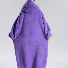 Draagbare Hoodie Deken met Mouwen en Capuchon Warm Fleece voor Bank Bed TV Kijken Luieren Ontspannen | Seveu