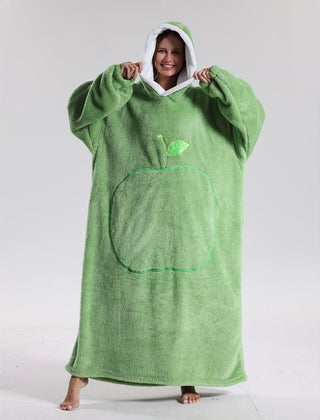 Draagbare Hoodie Deken met Mouwen en Capuchon Warm Fleece voor Bank Bed TV Kijken Luieren Ontspannen | Seveu